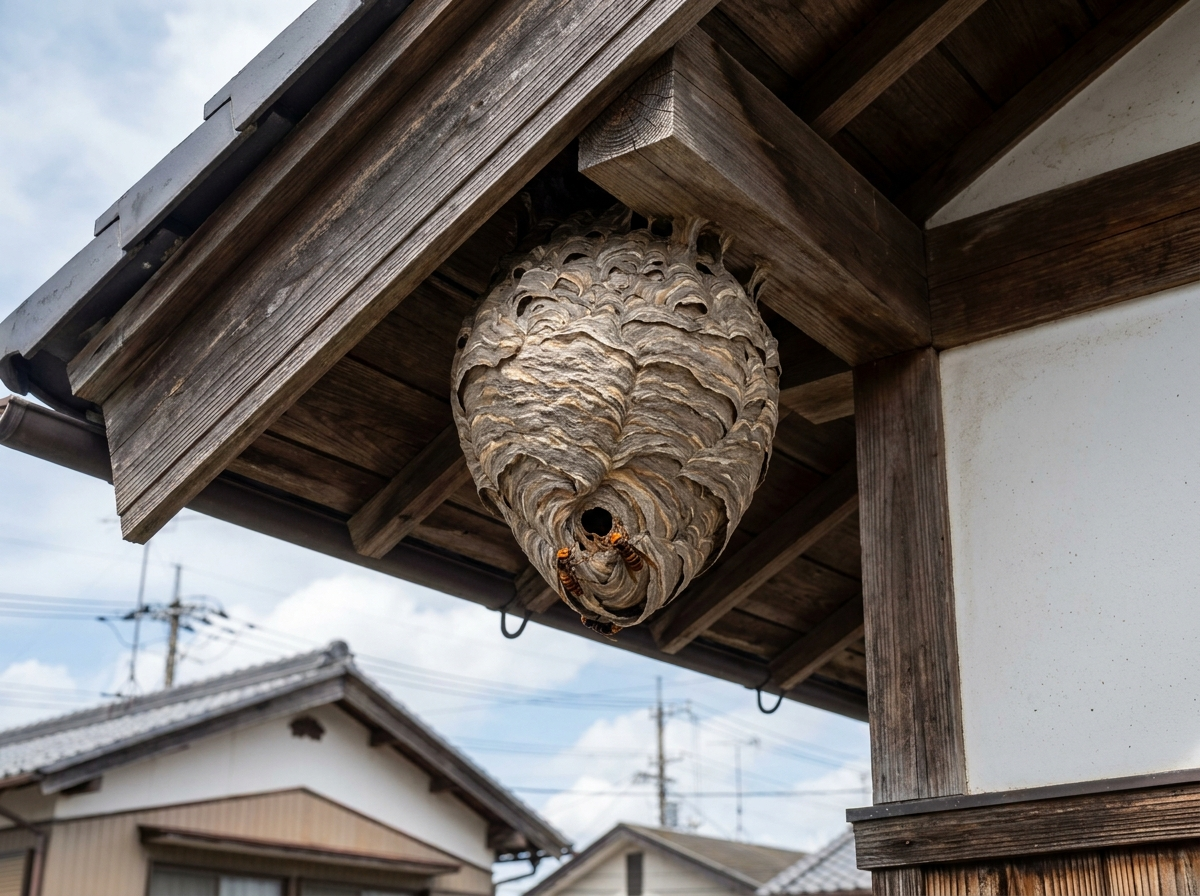 屋根の軒下や天井裏