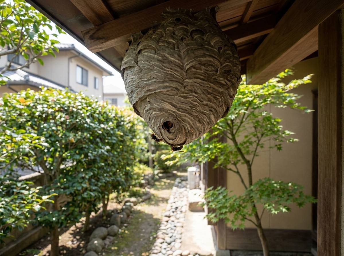 庭の樹木や植え込み